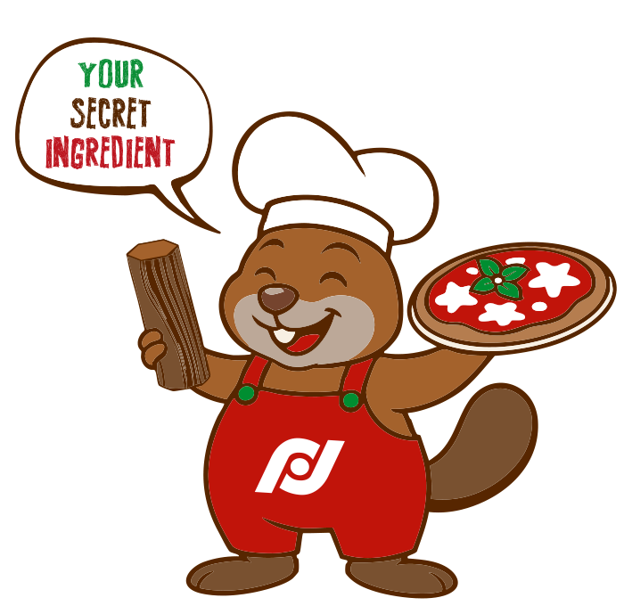 Woody Briketts Pizza Logo